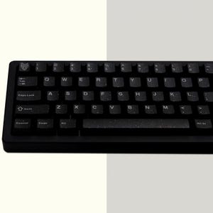 Shiny Black Keycaps Set, Simple Black Keycaps Set, Cherry ABS 114 ...