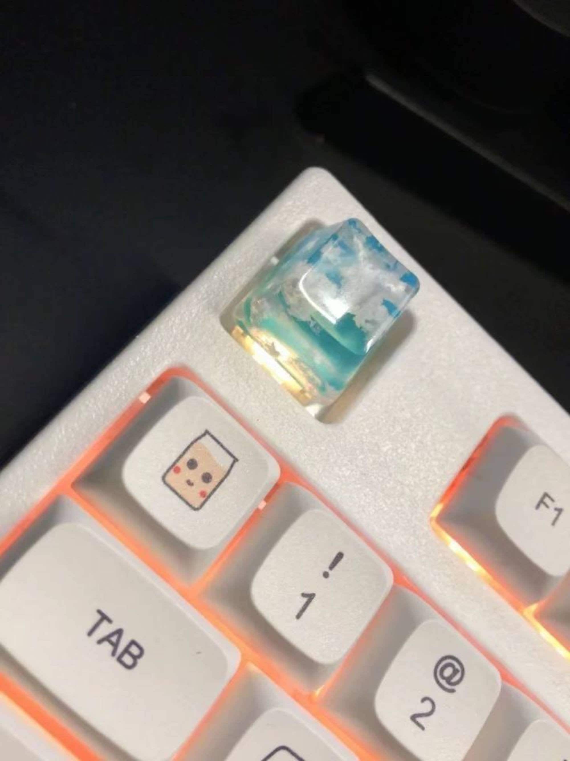 Blue Sky Clouds Transparent Keycaps, Best Personalized Mechanical ...