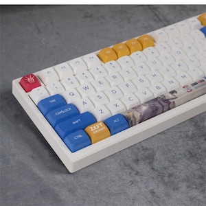 Gundam Keycap Anime Keycap Set, Anime Figure Keycap Set, Handmade Resin Keycaps Set, Mechanical Keyboard Artisan Keycaps Anime, Anime Gifts
