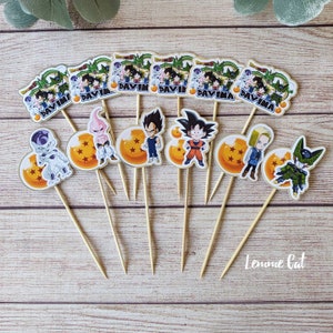 Adornos para cupcakes de DBZ / Personalizados