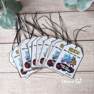 Ready to use (Pre-cut) GJZ / Favor Tags / Thank you Stickers / Personalized