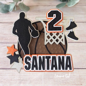 Basketball Cake topper / Cupcake topper / Centerpieces / Personalize