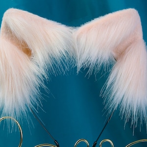 Pink cat ears kitten ears beast ears headband ears wolf ears cosplay ears kawaii fox ears Halloween gifts