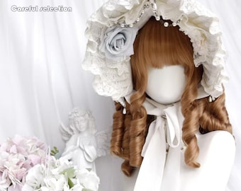 15.7 inch Lolita Retro Elegant Golden Brown Roman Curl Wig-Wig-Customized Wig-Lolita Wig-Role Play Wig-Festival Wig