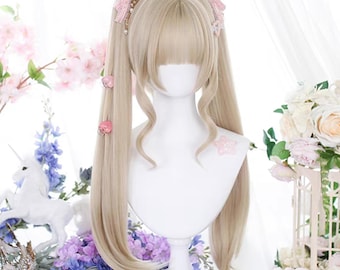 Bleach walnut color Cosplay natural double ponytail princesscut shorthair-custom-lolitawig-cosplaywig-simple-heat-resistant-anime-fashionwig