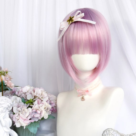 Cute Pink Detachable Tiger Clip Double Ponytail Wig gothic Style lolita Curly Hair cosplay Wig anime beautiful and Elegant fashion long Hair Etsy Canada