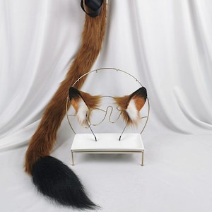 Cute lion ears lion tail COSPLAY animal ears leopard ears cat ears fox ears gift Lolita wolf ears