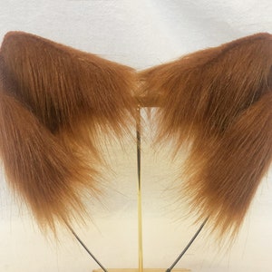 Brown cat ears kitten ears beast ears headband ears wolf ears ears cosplay ears kawaii fox ears Halloween gifts