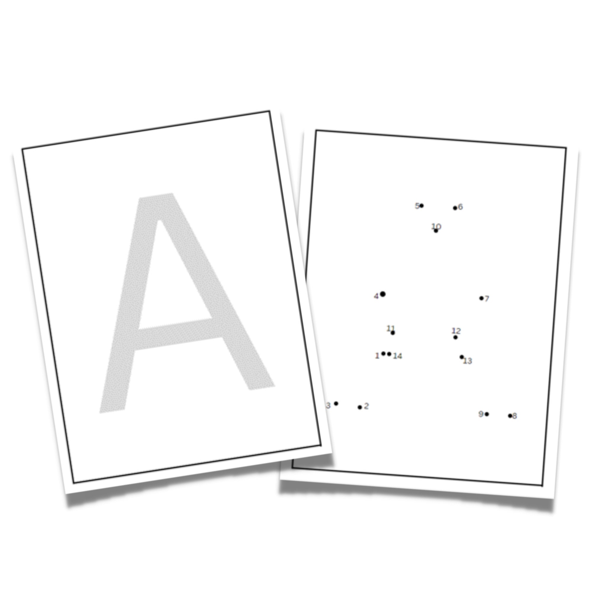 Connect the Dots A-Z 52 Printable Pages Digital Download for Early ...