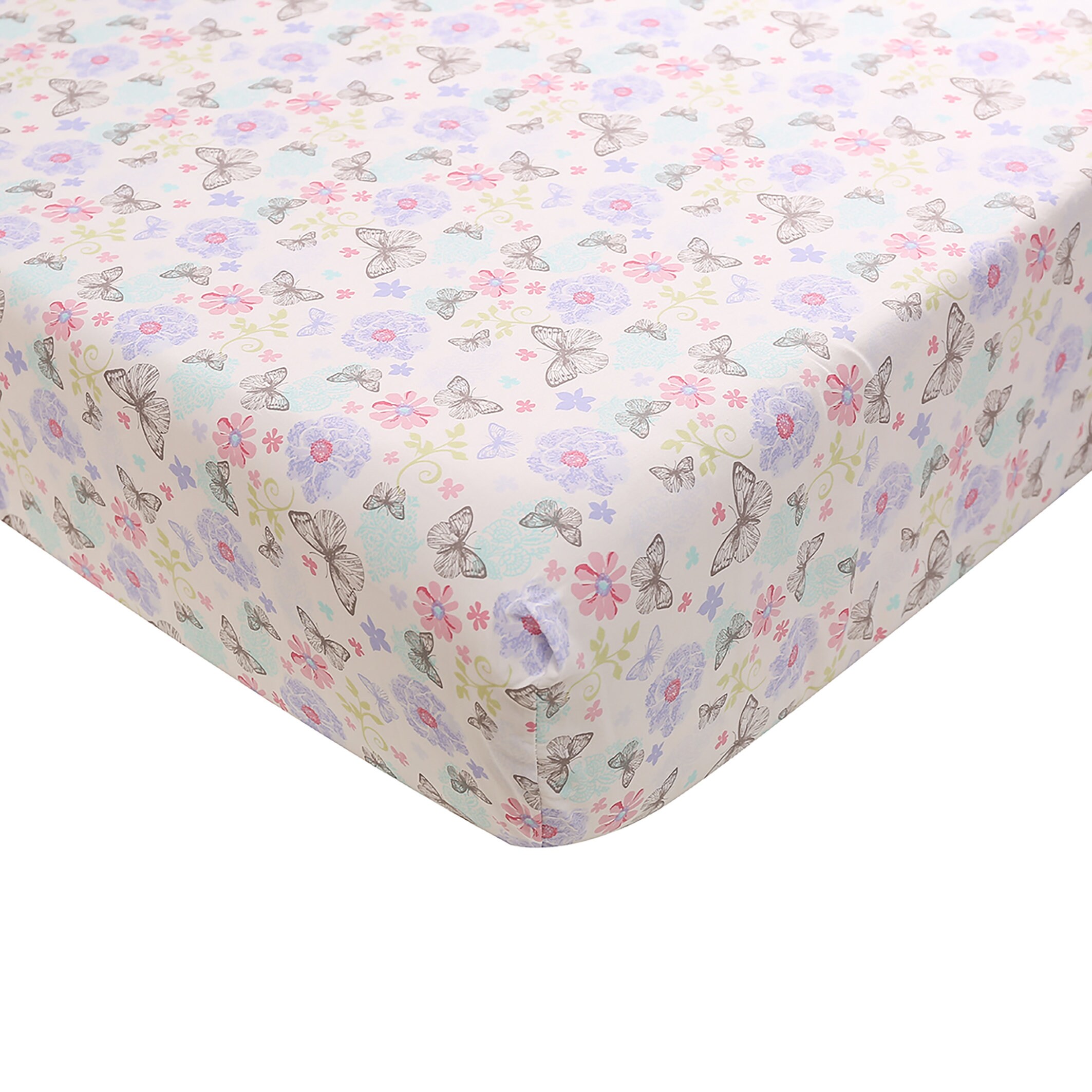 7Piece Purple Butterfly Crib Bedding SetVintage Chic Etsy