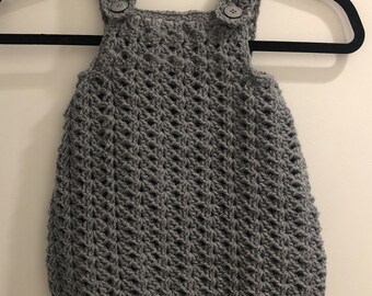 Crocheted Baby Romper 3-6 Months