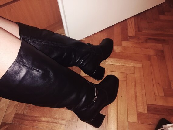 Vintage boots Black boots Women's boots kalman boo