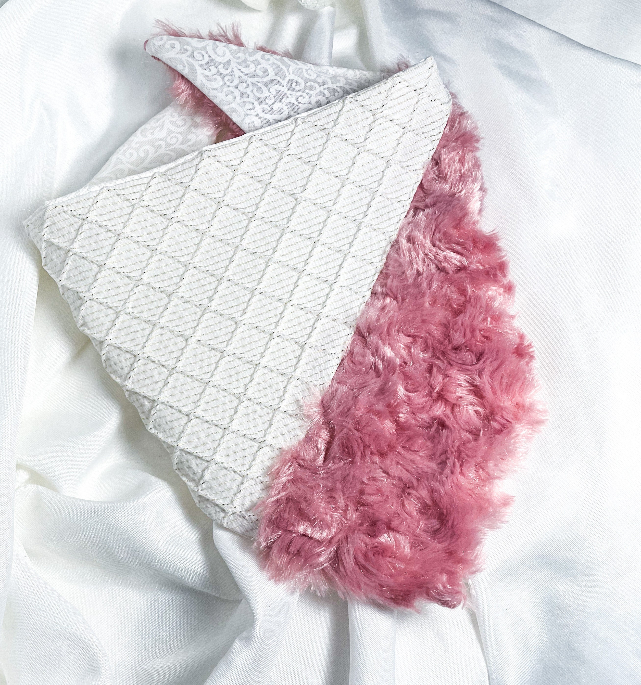 Full of Fluff Slanted Bandana / Double Bandana/ Half Etsy