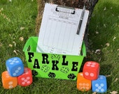 FARKLE YARDZEE Family Fun Outdoor Activity Game, Game Nights, Yard Yahtzee, Cheap Custom Outdoor Games