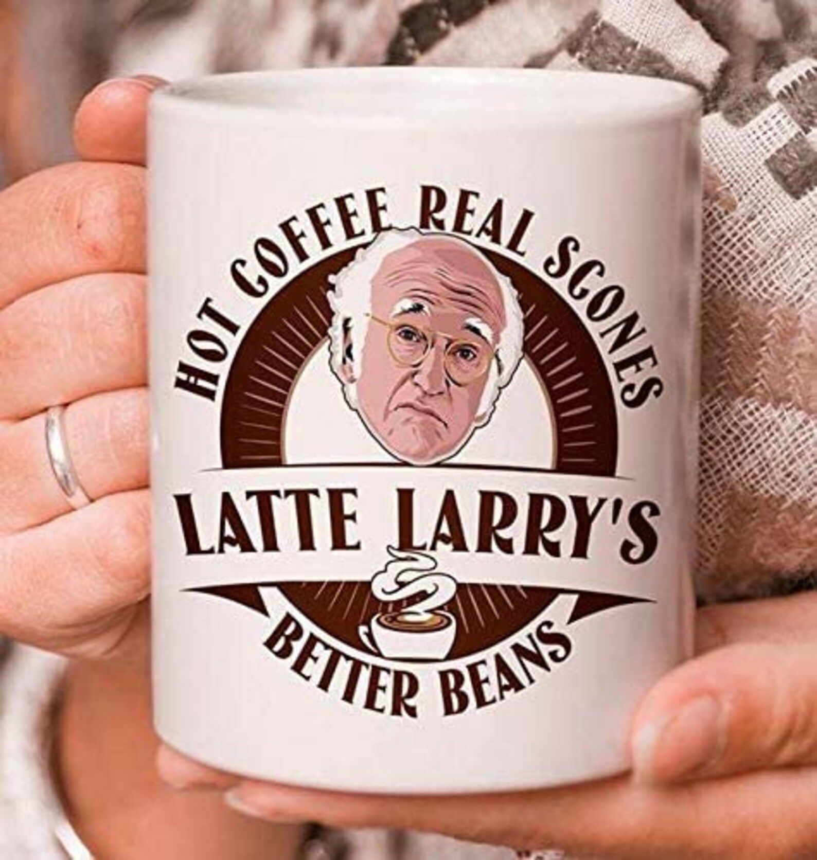 Latte Larry's Coffee Mug Campfire Mug Ceramic Mug Etsy