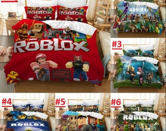 3D Roblox Kids Duvet Cover Bedding Set Quilt Covers with Pillowcase Gifts Sizes