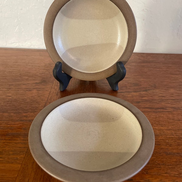 Mid-century Heath Ceramics Rim Line “Birch” Mini Plates - 5 3/8”