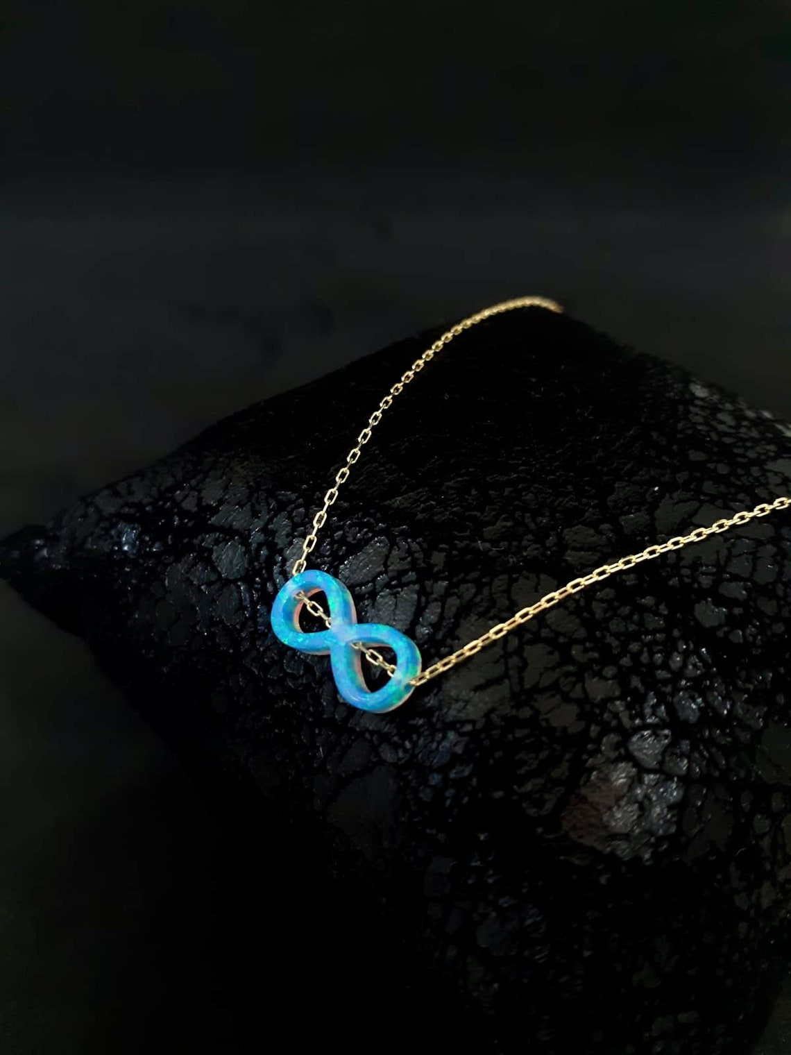 Opal infinity necklace Clearance