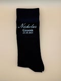 Custom Wedding Socks Personalised Names Titles and Dates Bridesmaids and Groomsmen Gift product logo