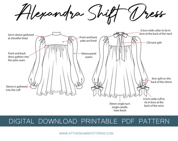 long sleeve shift dress sewing pattern Ultimate Shift Dress Sewing Pattern