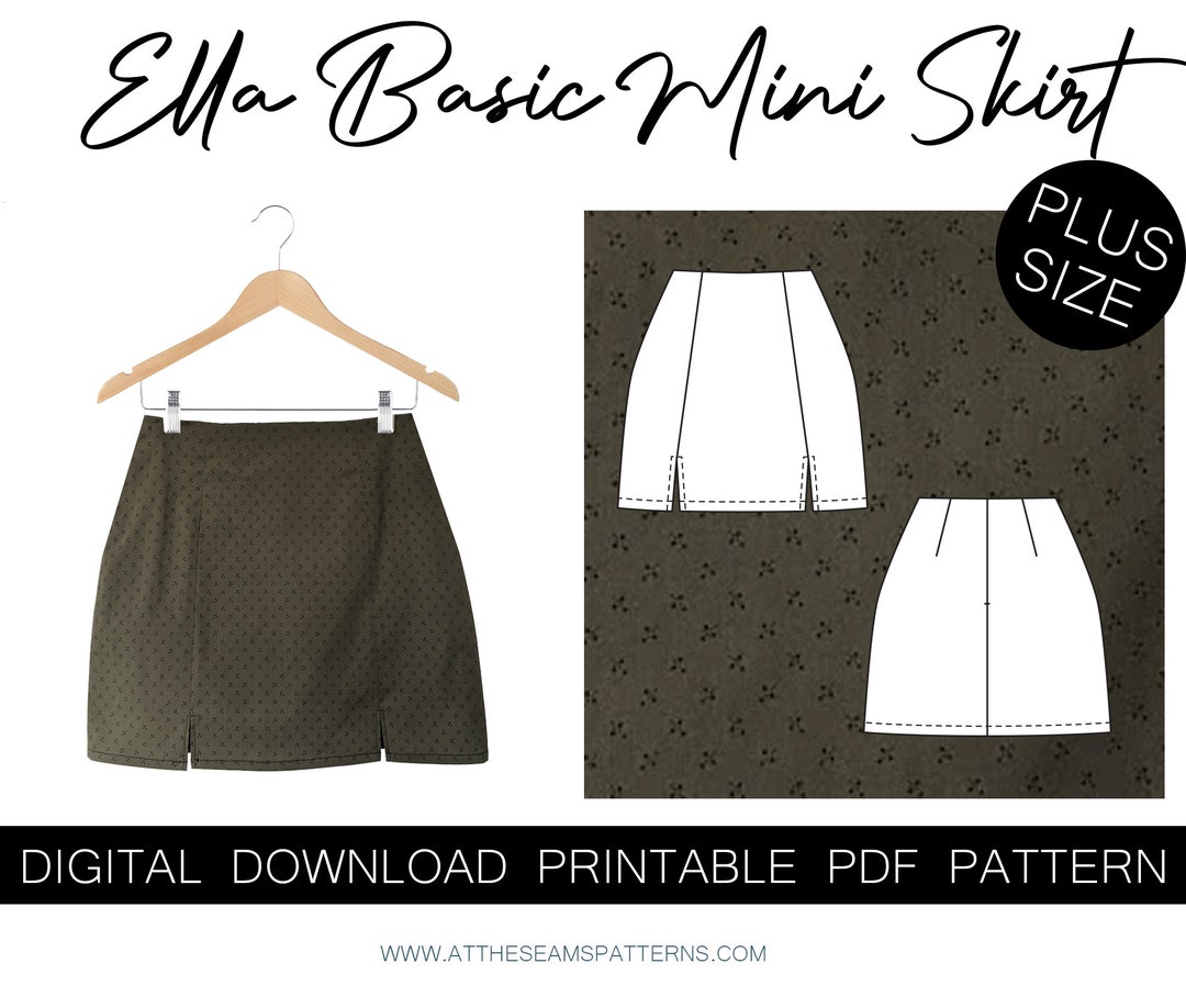 A line mini skirt plus size deals