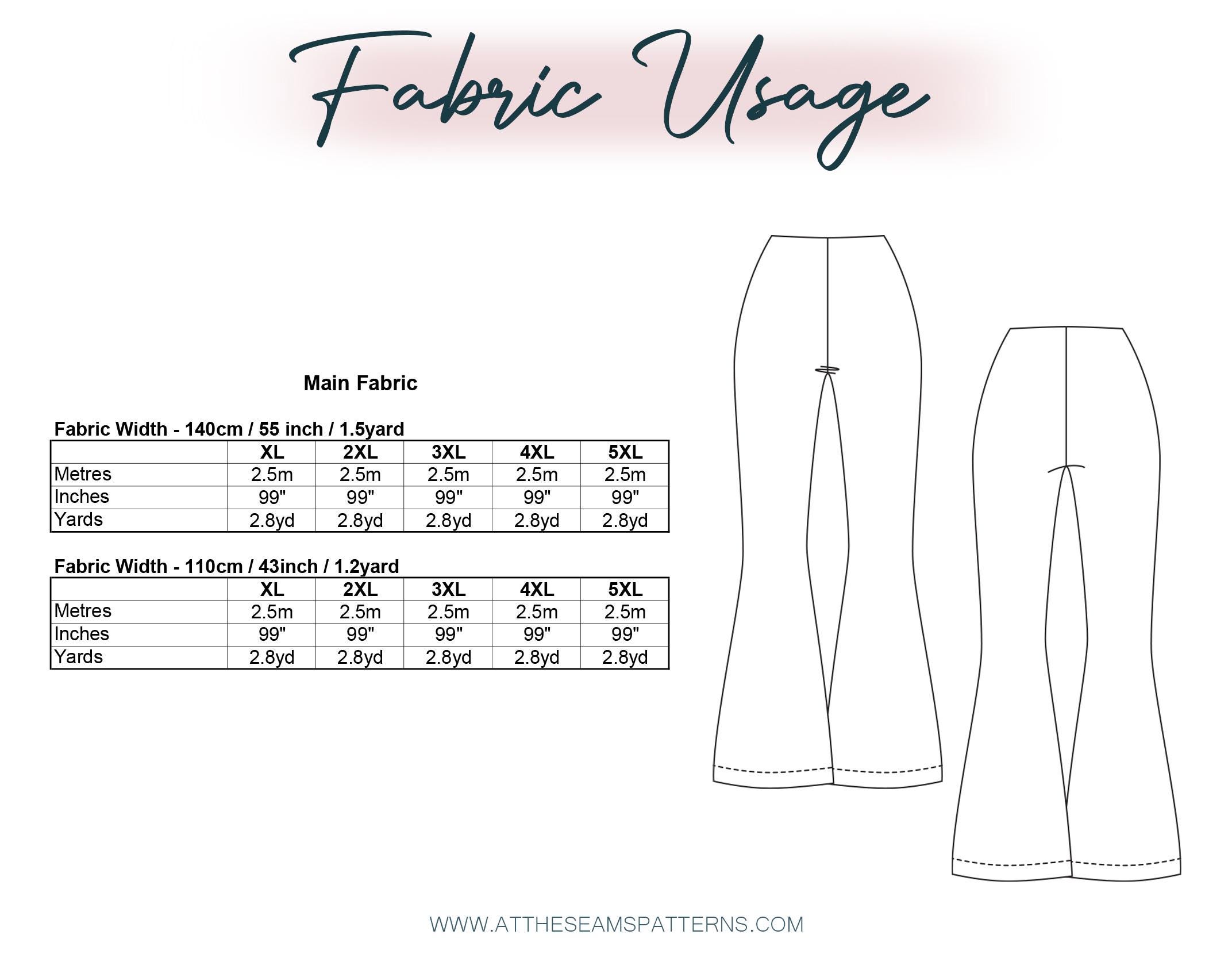 Plus Size Sewing Pattern | Sara Stretch Flare Pant | Digital PDF