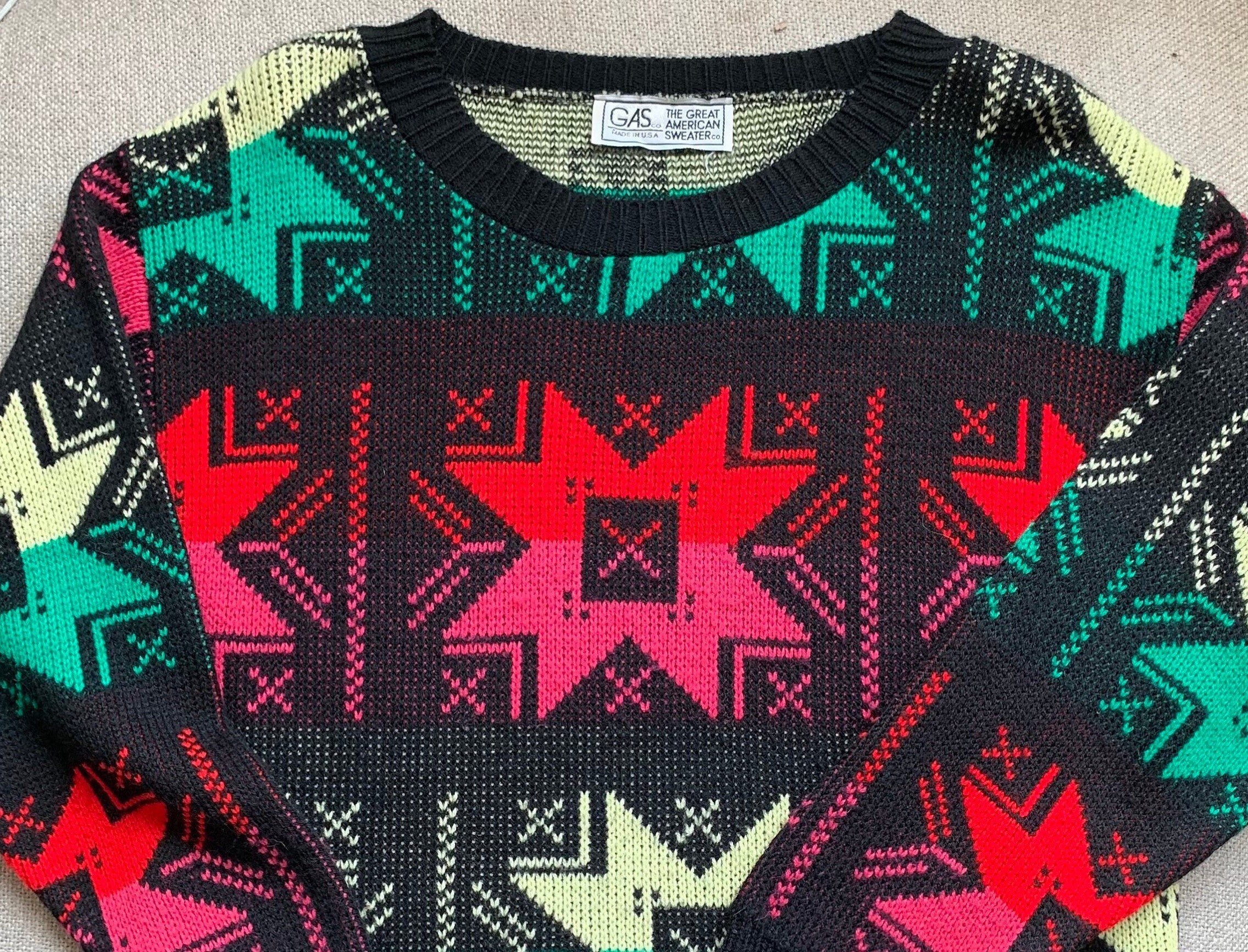 Graphic Print Sweater - Etsy