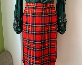 Pure Wool Classic Tartan Quilt Skirt