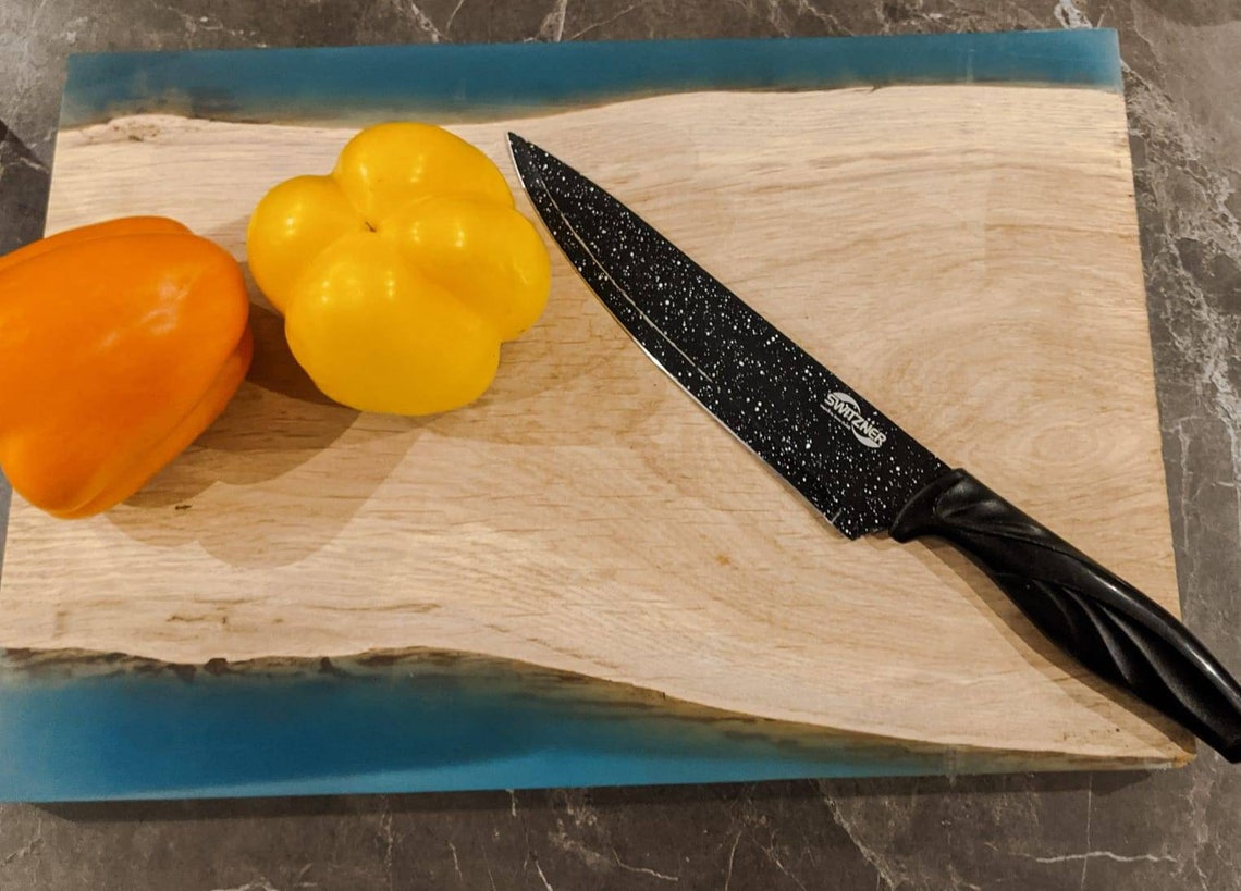 Oak Glow Bread Board With Epoxy Resin /epoxy UK Resin/cutting Board