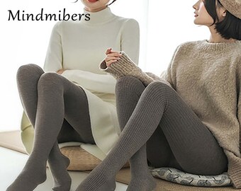 thick black wool tights