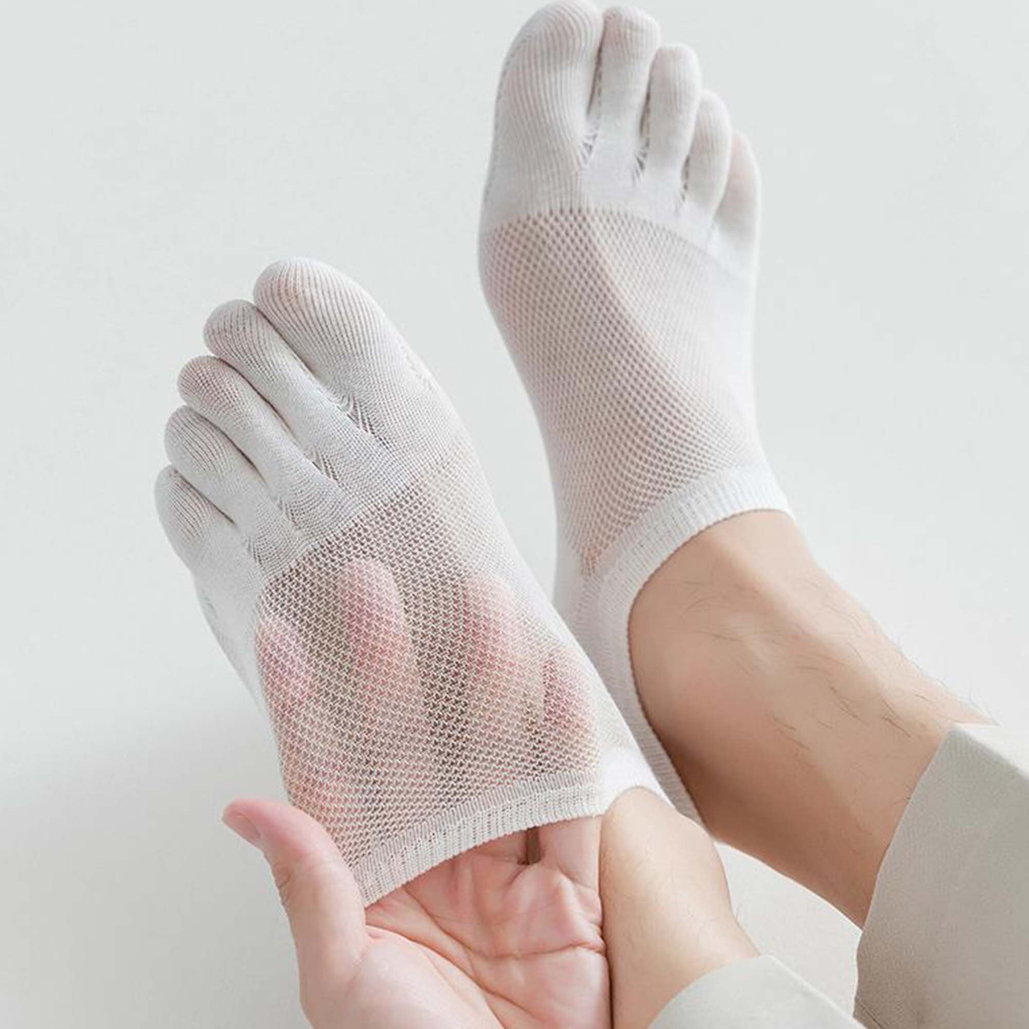 Split toe Socks for Women Couver Quarter Tabi Big Toe Socks Midcalf High Flip Flop 