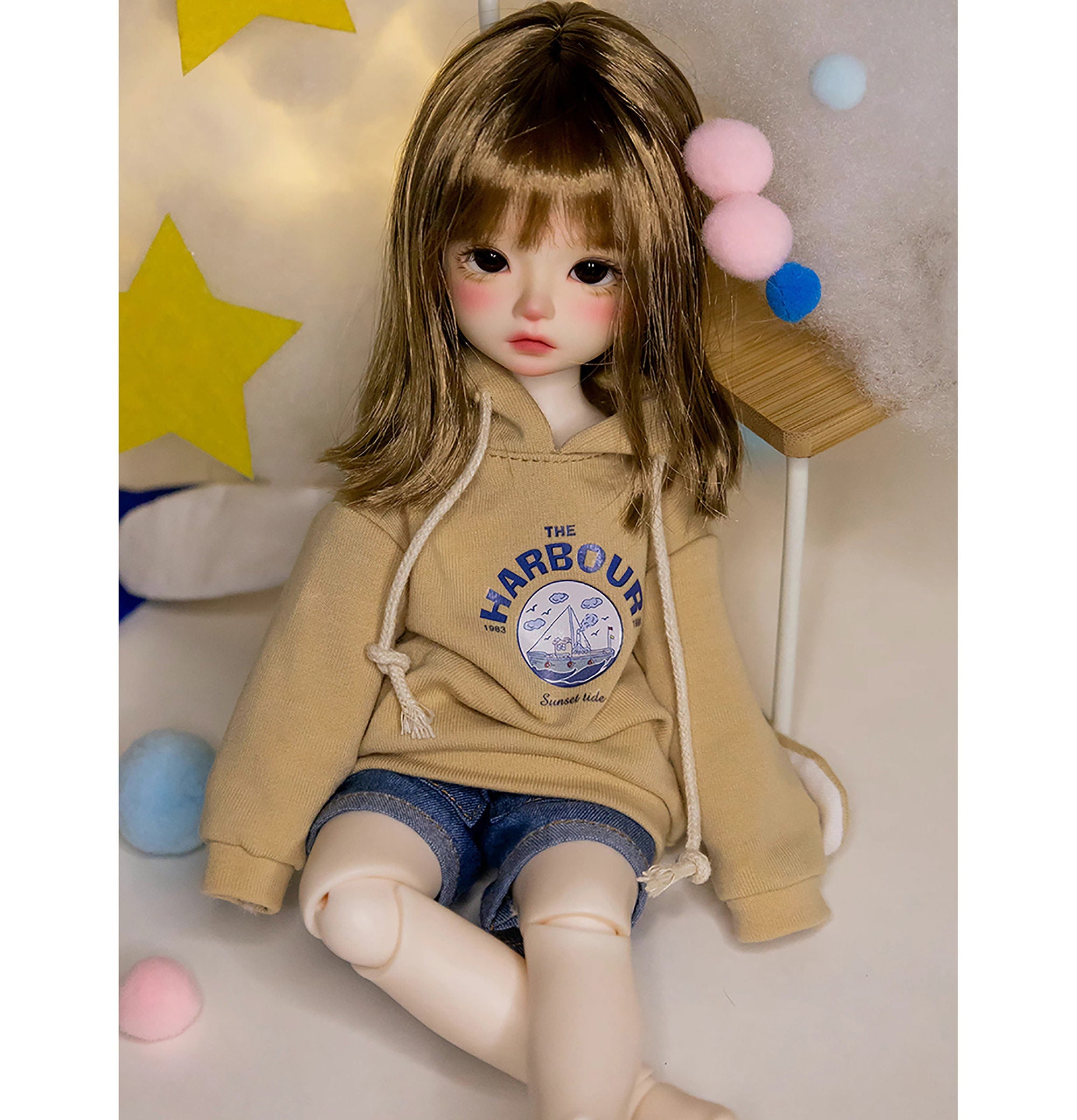 10cm Mini Bjd Doll Pocket Toys For Girls Ob11 Dolls Clothes Dress Cute Surprise  Toy Kawaii Face Ob11 Body Full Set For Kids 2 To 4 6 8 10 Years Old Gift