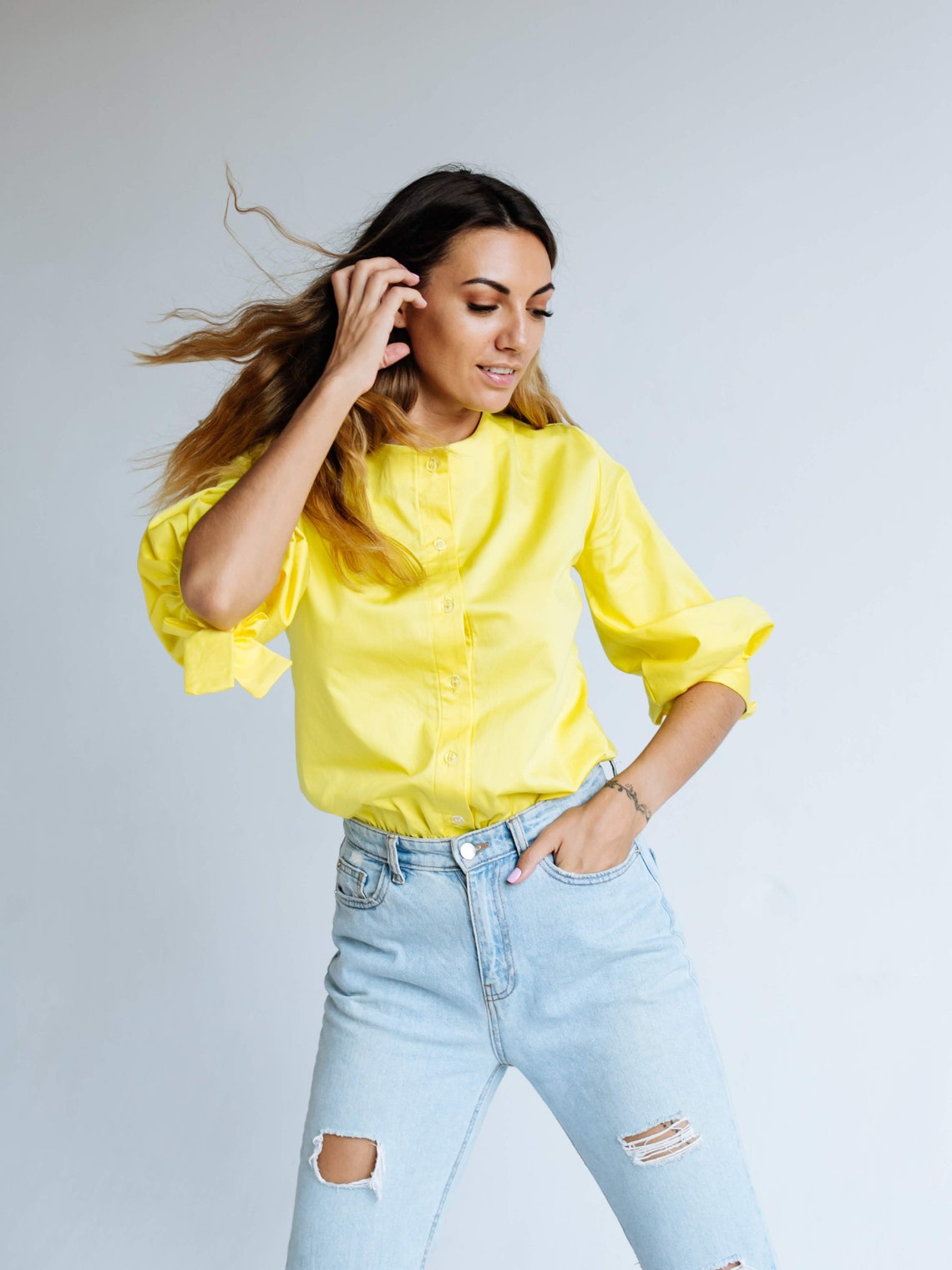 Shape Lemon Yellow Ribbed Long Sleeve Bodysuit | PrettyLittleThing USA