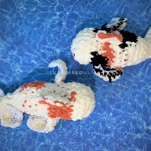 Handmade Amigurumi Crochet Koi Fish Plush