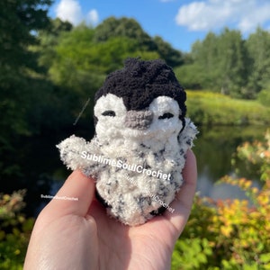 Handmade Amigurumi Crocheted Mini Penguin Plush