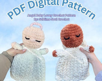 DIGITAL PATTERN ONLY: Angel Baby Lovey Crochet Pattern