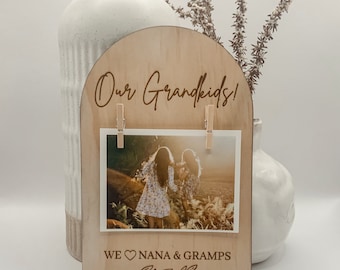 Personalised Grandparents Gift Photo Holder - Custom Gift