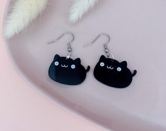 Black Cat Earrings