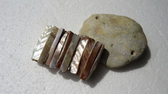 Armband Elasticated Shell Bracelet for Women Vint… - image 4