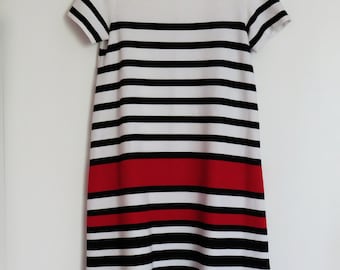 Vestido de verano contraste Vestido punto rayas Talla S