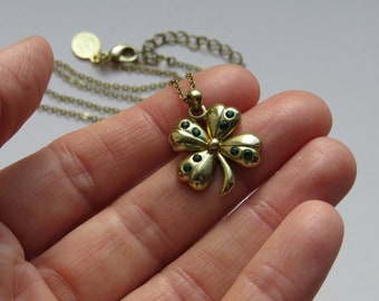 Irish Shamrock Necklace St Patrick's Day Necklace