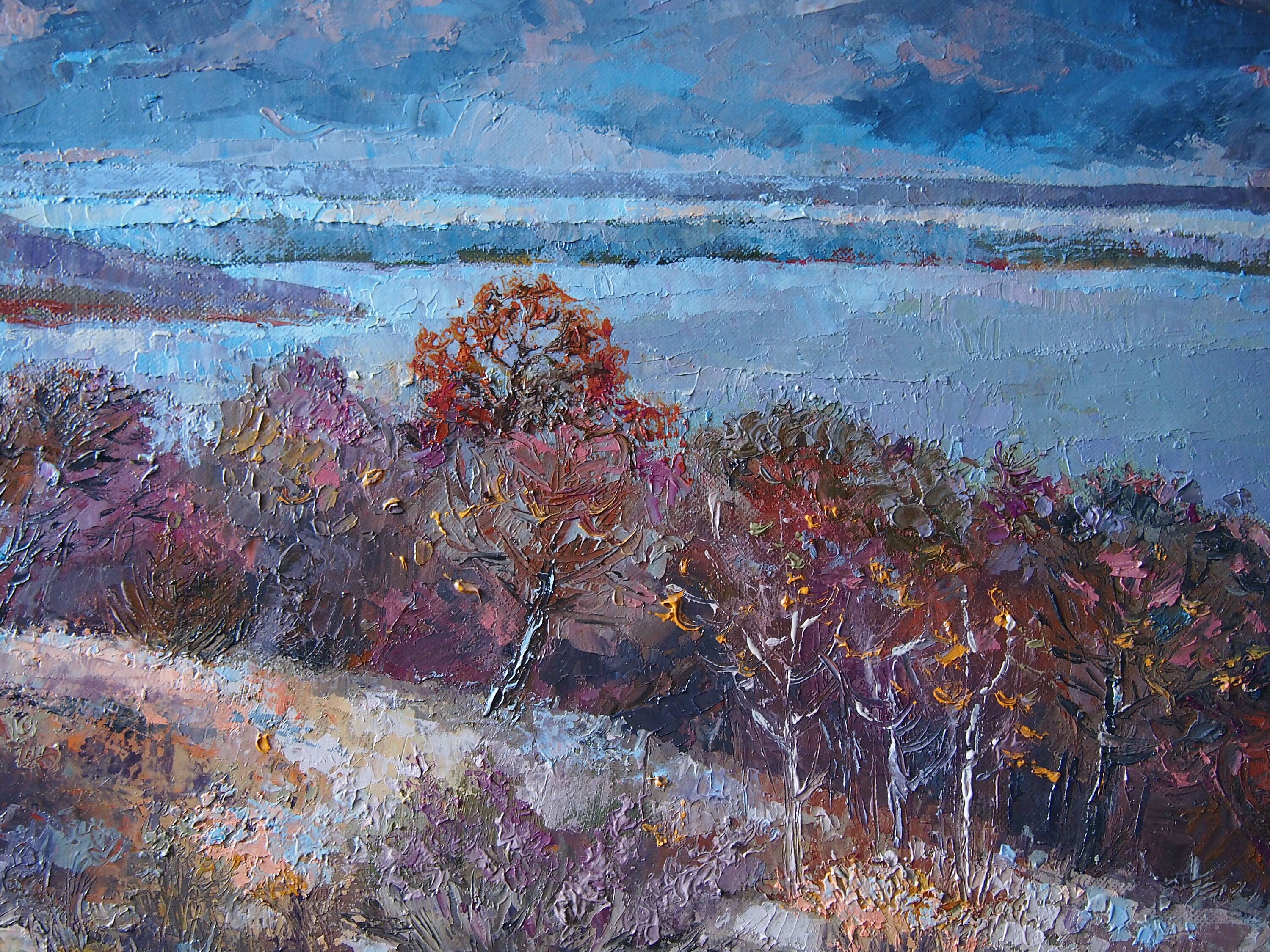 Oil landscape painting original on canvas | Etsy