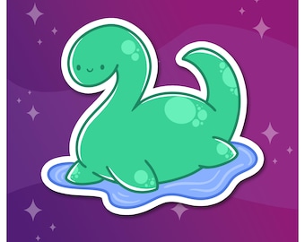 Niedliches Nessie Loch Ness Monster Sticker