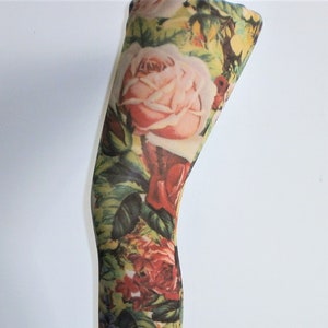 Vintage Rose Floral Printed Tights Full Foot Alternative Festival Funky 60's 70's 90's patterned pop art boho pantyhose one size
