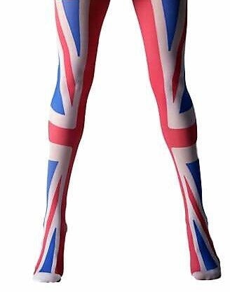 Top Quality Union Jack Printed Tights Alternative GB UK British