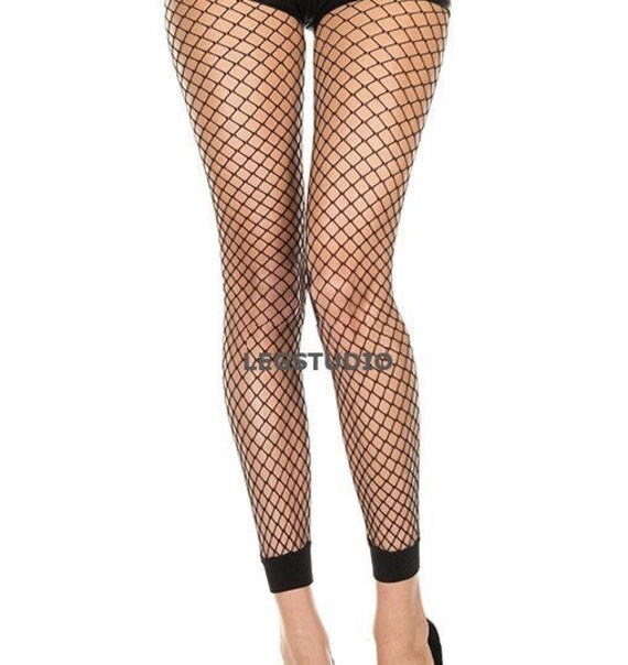 Medium Hole Fishnet FOOTLESS TIGHTS 