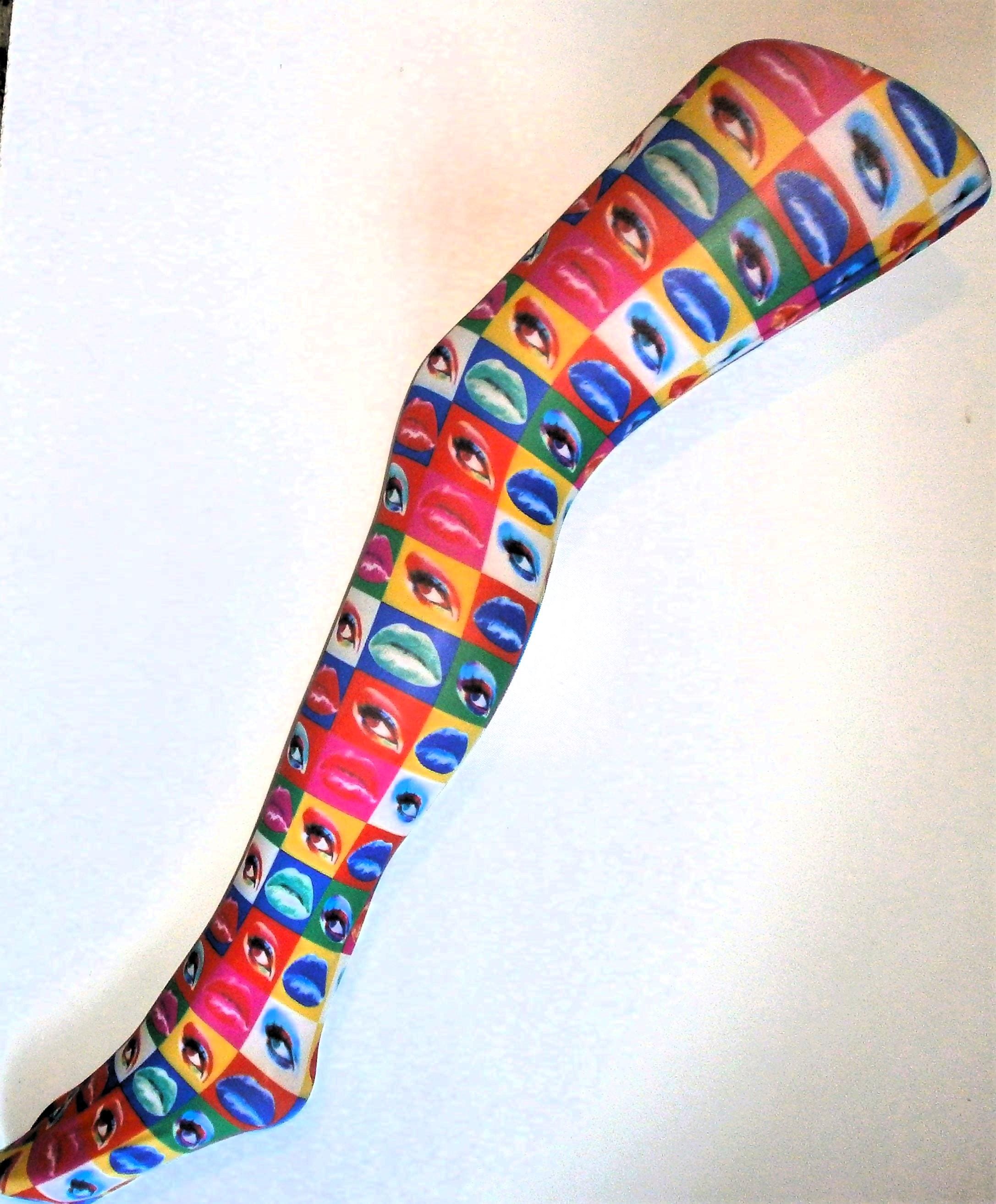 Lips Eyes Alternative Tights Festival Andy Warhol Vintage pop art Patterned Printed Funky 60's 70's Multi Small Print pantyhose