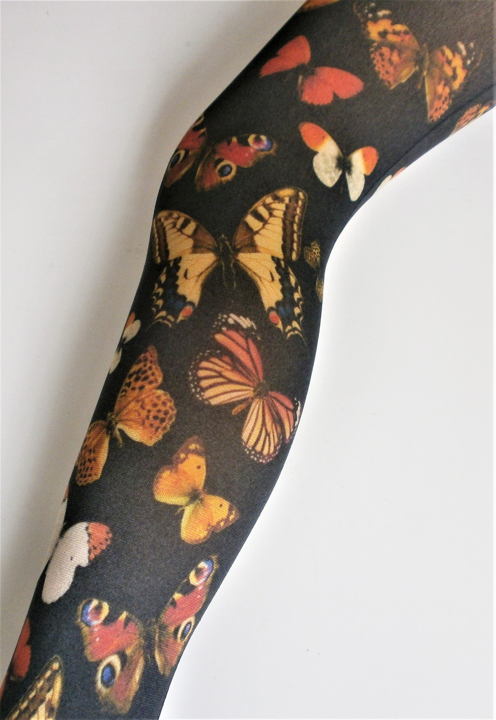 Yellow Pink Green FLORAL Print Tights Alternative Festival Funky 60's 70's  90's Vintage Patterned Pop Art Boho 