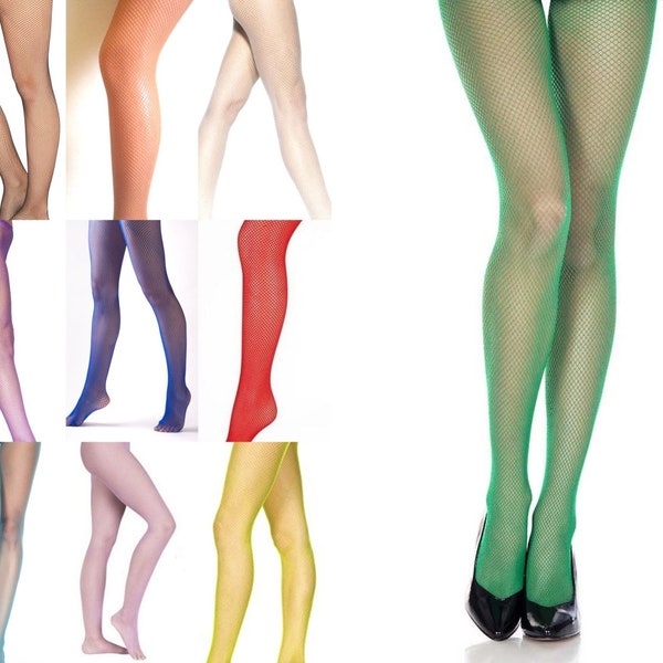 Collants résille à la taille Bonneterie filet COLLANTS O/S XL XXL Danse Halloween Sorcière Party Festival collants