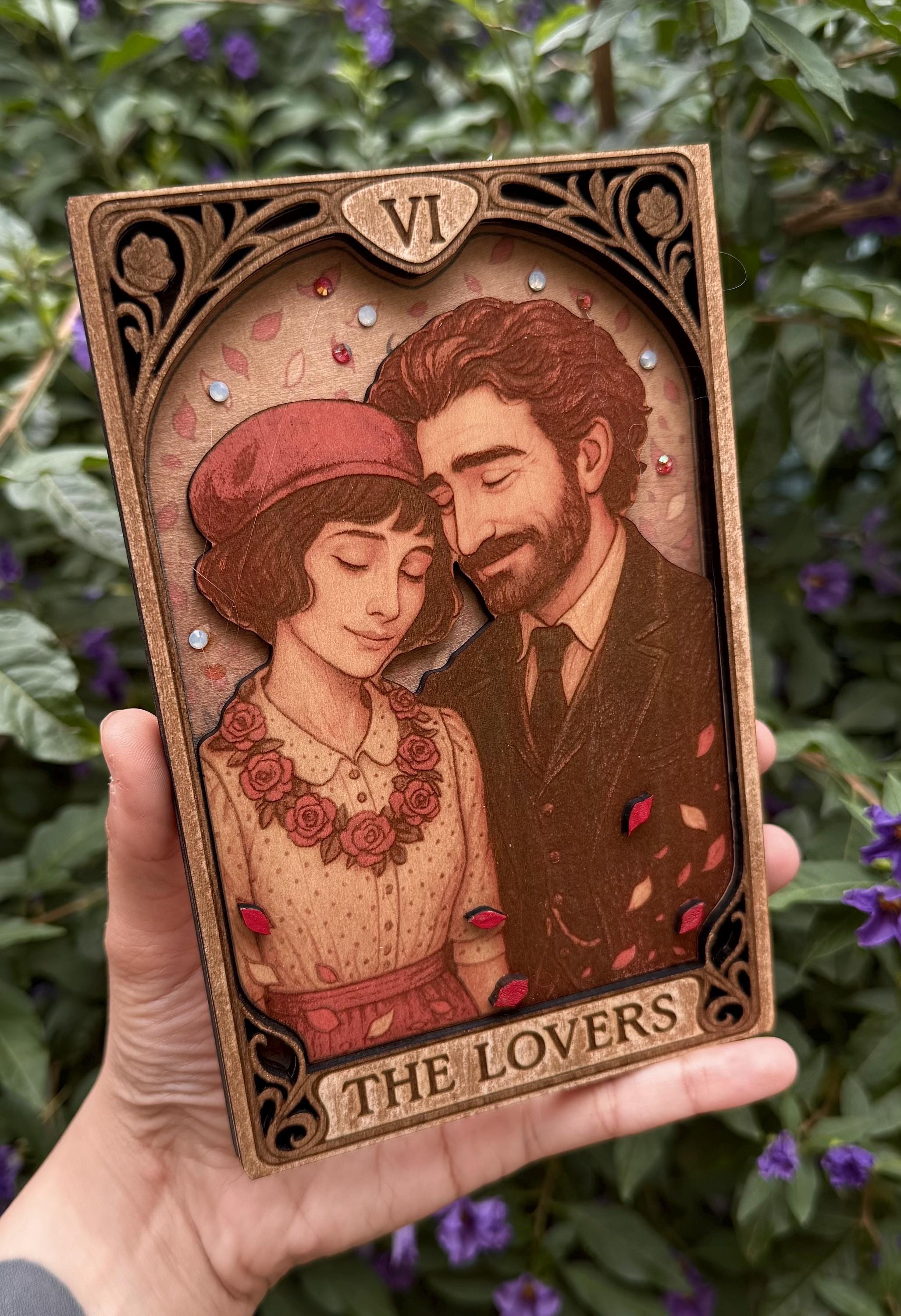 Sophie and Gustave Wooden Tarot Card, Chiaroscuro Expedition 33